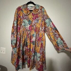 Target Kika Vargas Multicolor Long Sleeve Anemone Dress 2x